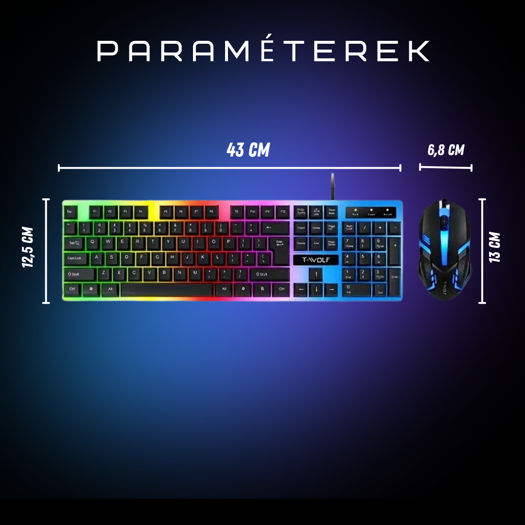 T-Wolf 230 billentyűzet és egér