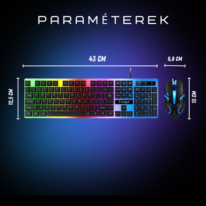 T-Wolf 230 billentyűzet és egér