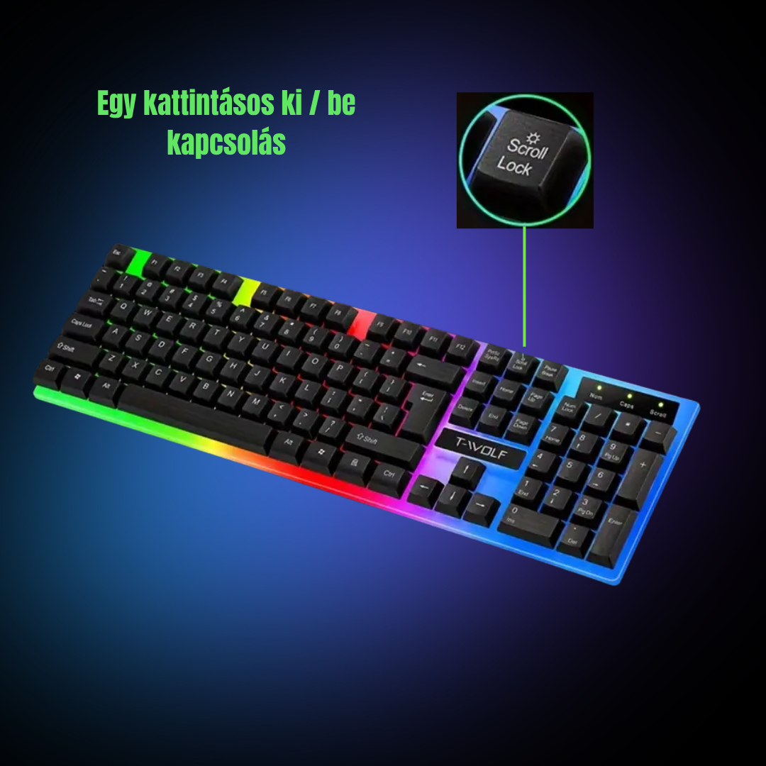 T-Wolf 230 billentyűzet és egér